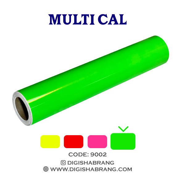 روزرنگ فلورسنت سبز مولتی کال کد:9002 (61cm*25m)